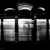 Alone in the Subway, New York City. NYC Subway Long Exposure