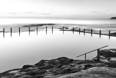 Long Exposure Beach Photography. Black & White Beach, Mahon Pool, Maroubra