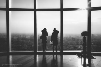 2 woman enjoying Tokyo Views