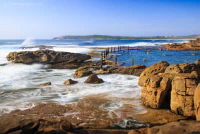 Ocean Pool Sea Side. Drifting out at Sea, Maroubra