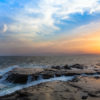 Enoshima Island Sunset, looking at Mount Fuji