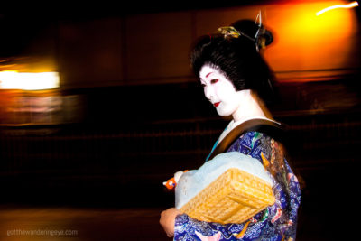 Geisha walking in Gion Kyoto Japan