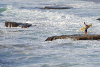 Surfer Maroubra Beach. Surfer ready to get amonst the action at Maroubra Beach,