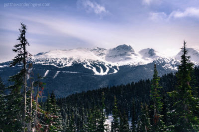 Beautiful mountain landscape. 7Th Heaven Whistler Blackcomb