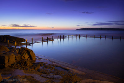 Blue Hour Sydney Sunrise at an empty Mahon Pool, Maroubra