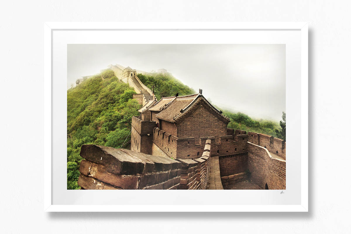 The Great Wall, China - White Frame