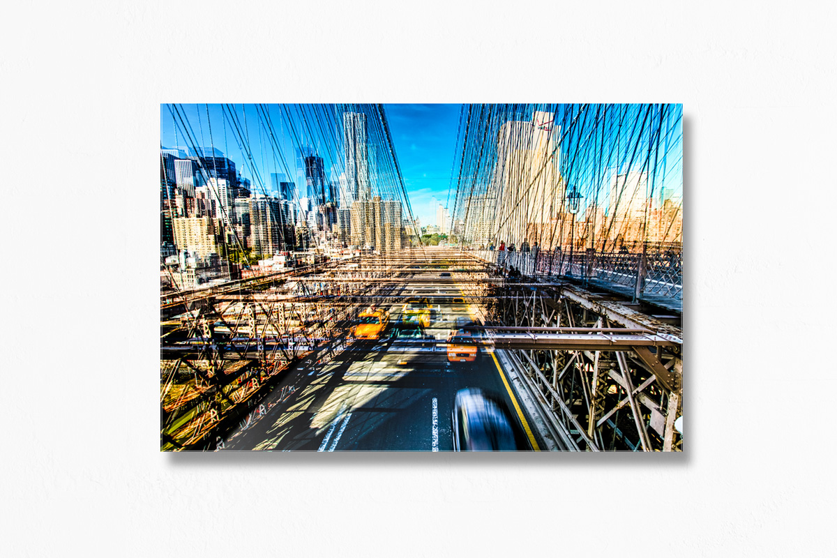 Crossroads, Brooklyn Bridge - Acrylic Facemount