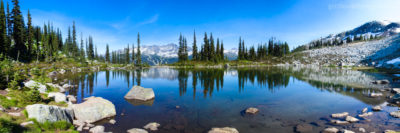 Summer in Whistler. Harmony Lake Whistler