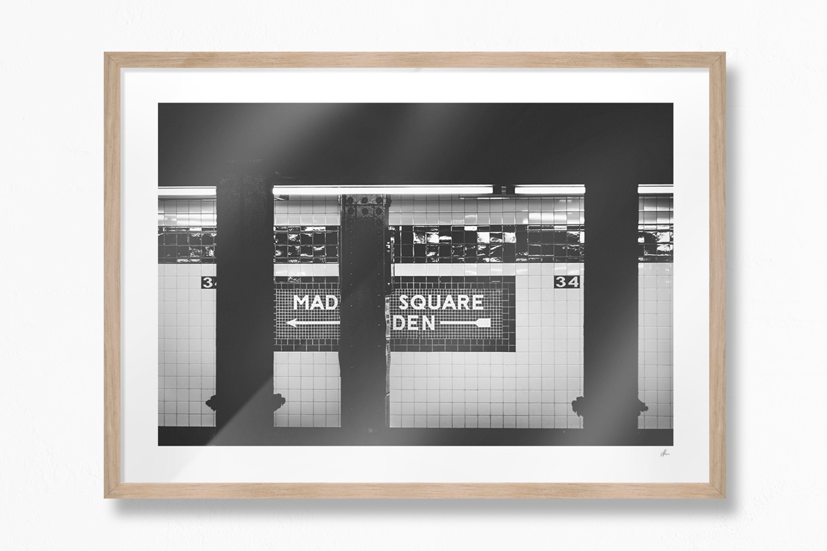 Mad Square Den, New York City - Oak Frame