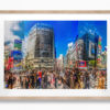 Multiple Exposure City Photography. Shibuya Crossings, Tokyo