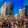 Multiple Exposure City Photography. Shibuya Crossings, Tokyo