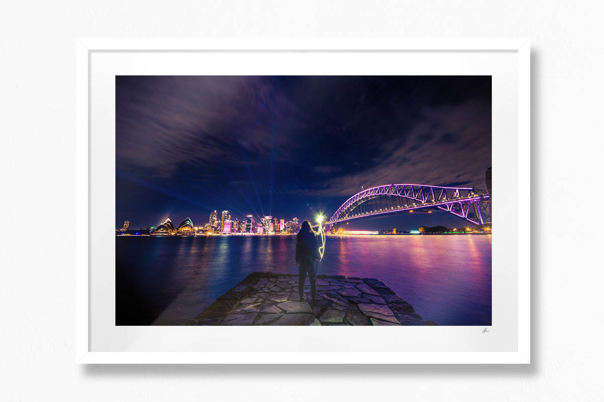 Vivid Dreams, Sydney - White Frame