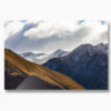 Mountain Layers. Snow capped Mountains in Autumn