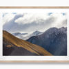 Mountain Layers. Snow capped Mountains in Autumn
