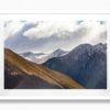 Mountain Layers. Snow capped Mountains in Autumn
