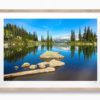 Harmony Lake Whistler. Beautiful mountain landscape, lake reflection