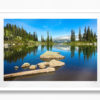 Harmony Lake Whistler. Beautiful mountain landscape, lake reflection