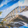 Double Exposure Sydney City. Abstract art photography Harbour Bridge