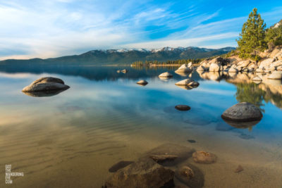 Sand Harbour Lake Tahoe mountain, lake landscape