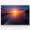 Stunning silhouetted sunrise over Bronte Rockpool
