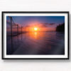 Stunning silhouetted sunrise over Bronte Rockpool