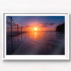 Stunning silhouetted sunrise over Bronte Rockpool