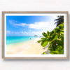 Getting lost at the beautiful Lanikai Beach Hawaii. Framed art photography wall art print.