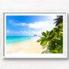 Getting lost at the beautiful Lanikai Beach Hawaii. Framed art photography wall art print.