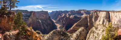 Observation Point Zion. Panoramic mountain views