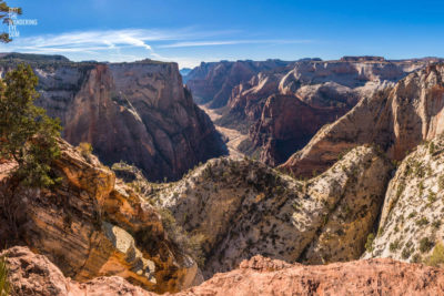 Zion National Park View. Mountain landscape views