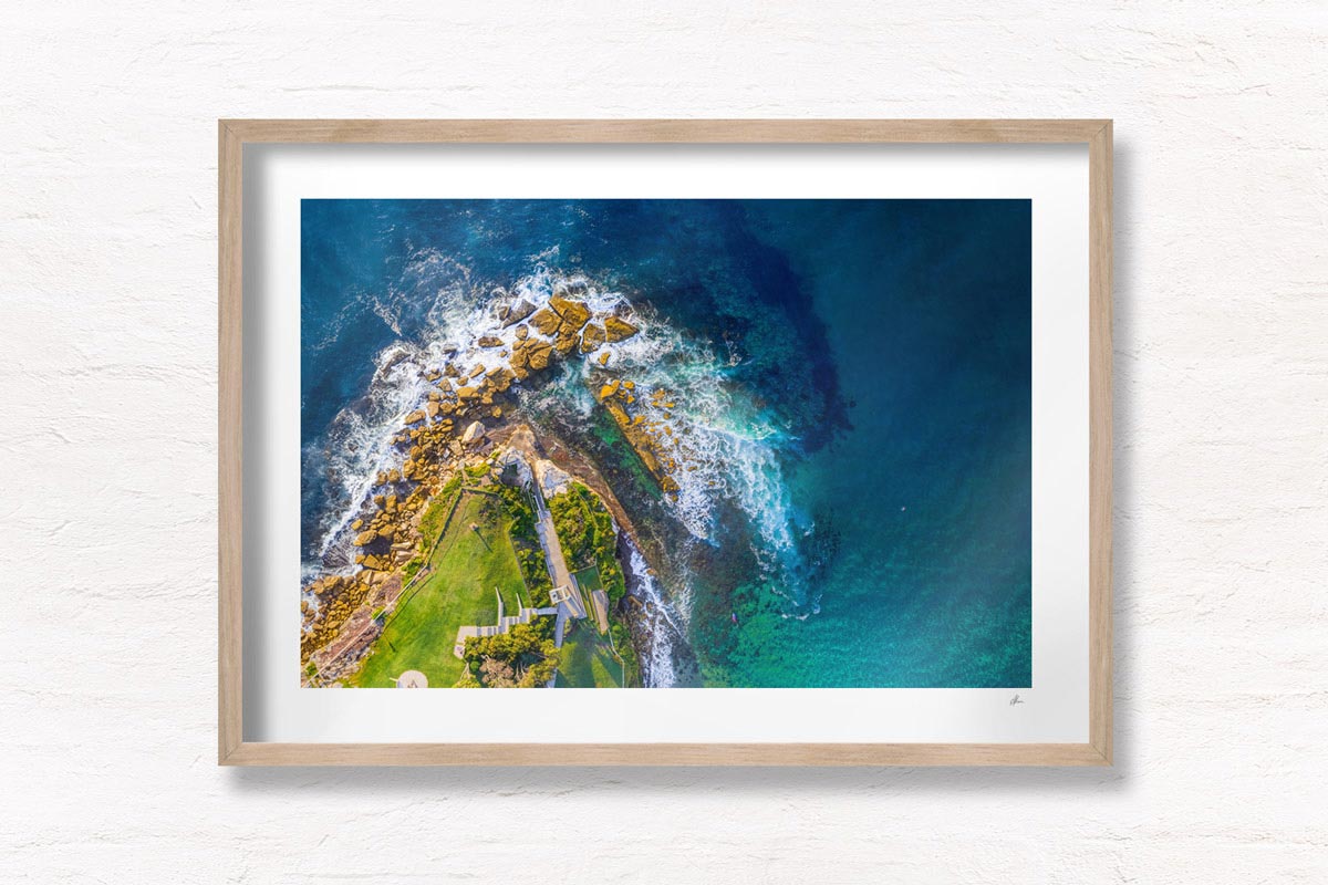 Fine Art Photography. Long exposure of early morning sunrise at Mahon Pool, Maroubra.