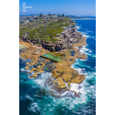 Northern Beaches Curl Curl aerial beach view