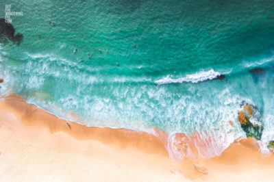Maroubra Beach Aerial Landscape above the north end swimmers