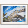 Double Exposure Sydney City. Abstract art photography Harbour Bridge