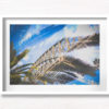Double Exposure Sydney City. Abstract art photography Harbour Bridge