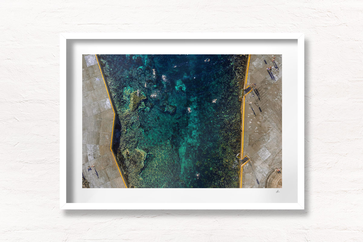 Fine Art Photography. Long exposure of early morning sunrise at Mahon Pool, Maroubra.