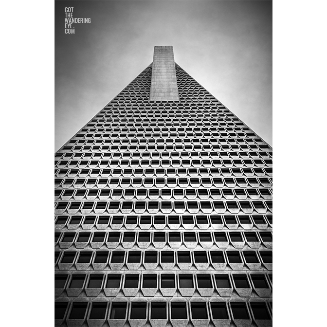 Transamerica Pyramid San Francisco. Black & White Urban photography