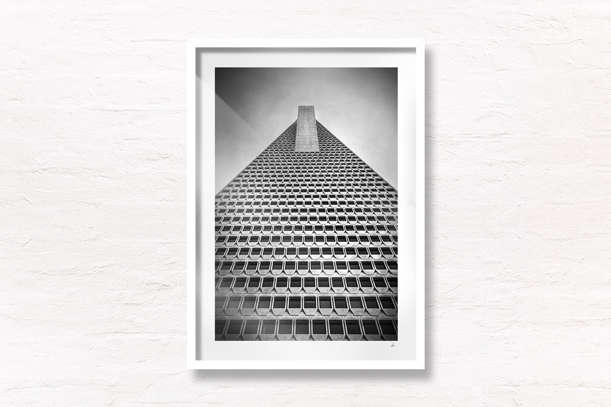Transamerica Pyramid San Francisco. Black & White Urban photography
