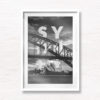 Sydney City Art Poster, Iconic Sydney Harbour Bridge and Opera house typography design