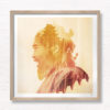 Double Exposure Art Photography. Japan art of the sumo.