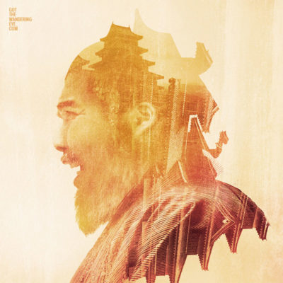 Double Exposure Art Photography. Japan art of the sumo.