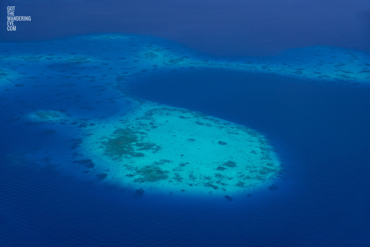 Maldives Seaplane View above tropical islands