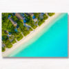 Tropical Paradise Aerial above Maldives Beach