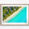 Tropical Paradise Aerial above Maldives Beach