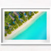 Tropical Paradise Aerial above Maldives Beach