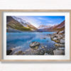 Frozen Hooker Lake at Mount Cook New Zealand