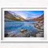 Frozen Hooker Lake at Mount Cook New Zealand