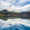 ? Lake Hayes Reflection New Zealand landscape.