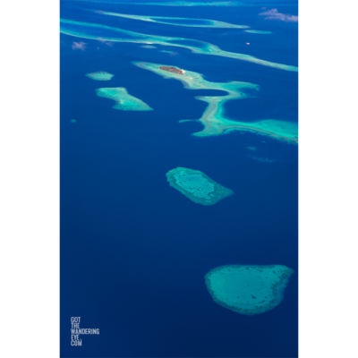 Aerial View Maldives Islands