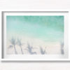 Palm Tree Shadows Beach. Maldives Tropical Paradise.